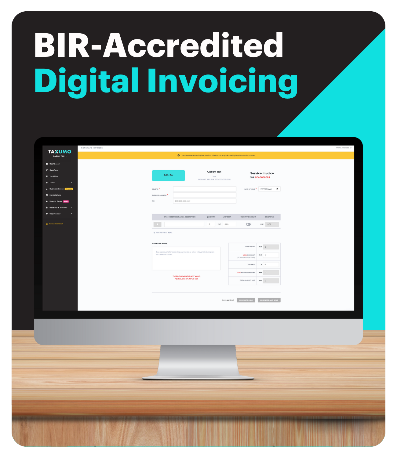 Taxumo e-Invoicing Reservation Fee - Limited Slots!