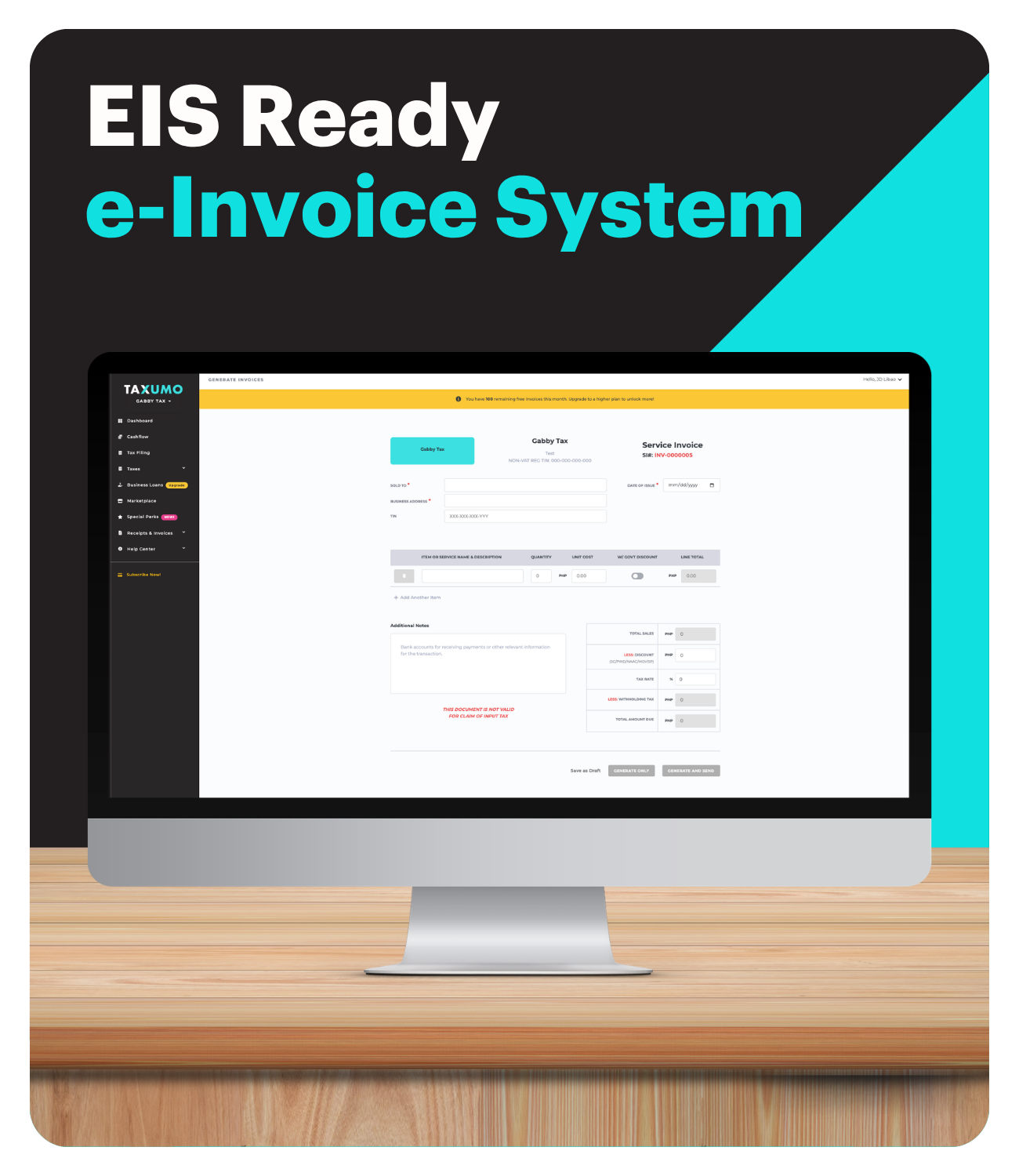 EIS Ready e-Invoicing System for PH Small Businesses | Taxumo
