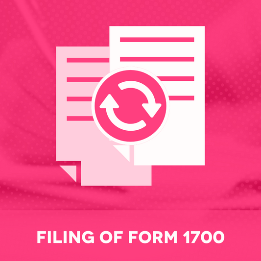 Filing of BIR Form 1700